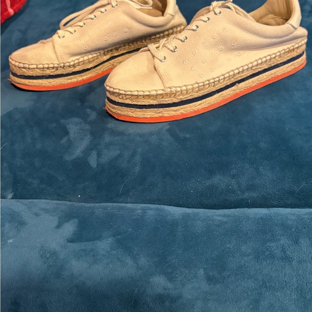 Vince Camuto Cream Espadrille Sneakers